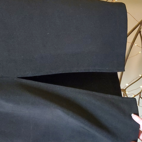 Classic Full length long 48' long black dress - Picture 3 of 5